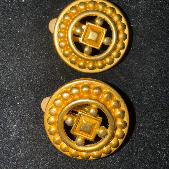 Givenchy Jewelry - Givenchy Gold Circular Earrings